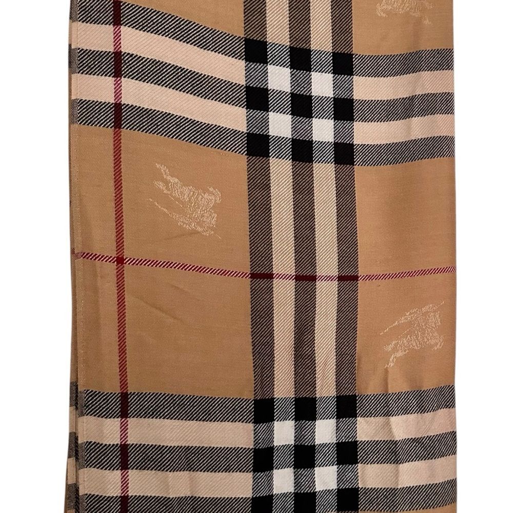 Burberry Cashmere Large Oversized Blanket Wrap Scarf Shawl - Picture 9 of 16